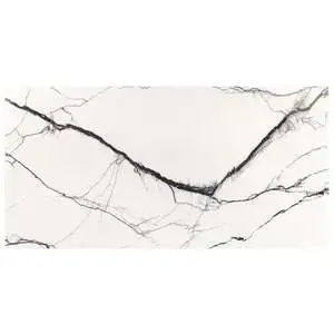 Black + White Breach Polished Porcelain Tile