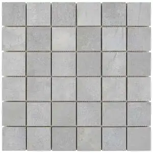 Blacksmith Excalibur Medium Gray 2x2 Matte Porcelain Mosaic Tile