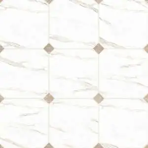 Chessboard Calacatta Oro Octagon