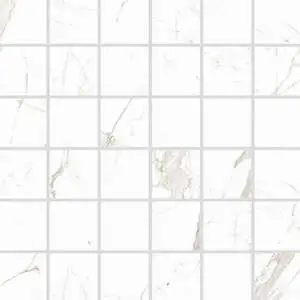 Chessboard Calacatta Oro Mosaic