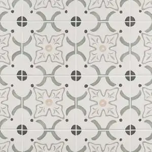 Dhar Flora Green 9x9 Matte Porcelain