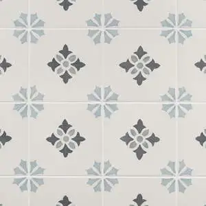 Dhar Poppy Blue Green 9x9 Matte Porcelain