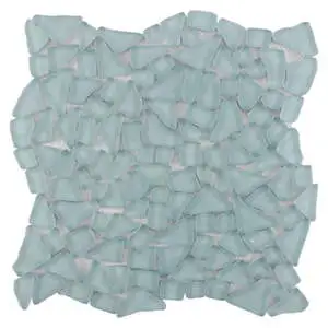 Dolphin Atlantic Blue Frosted Matte Glass Mosaic Tile