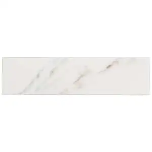 Ducale Calacatta White 3x12 Polished Ceramic Tile