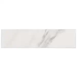 Ducale Statuario White 3x12 Matte Ceramic Tile