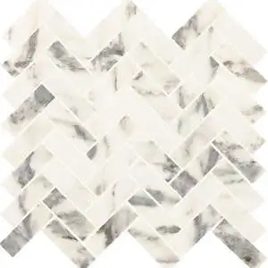 Arabescato Argento Herringbone