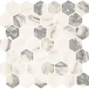 Arabescato Argento Hexagon