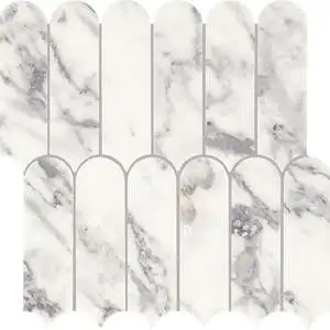 Arabescato Argento Elongated Fan
