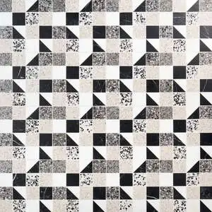 Elizabeth Sutton Terrazzi Pica Mixed Finish Marble + Terrazzo