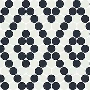 Arctic White/Black Penny Rounds