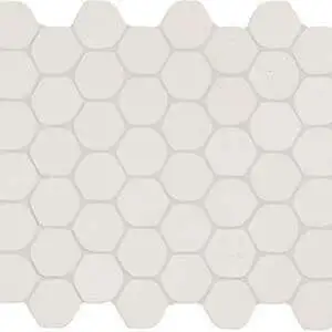 Arctic White Organic Hexagon
