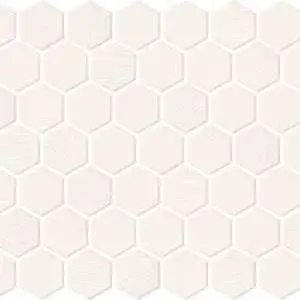 Arctic White Hexagon Criss Cross