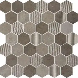 Moselle Gris Hexagon