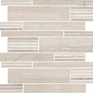 Chenille White Modern Linear