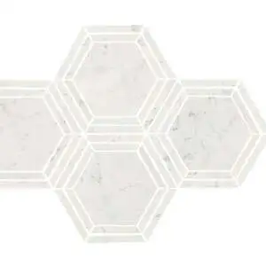 Carrara White Hexagon
