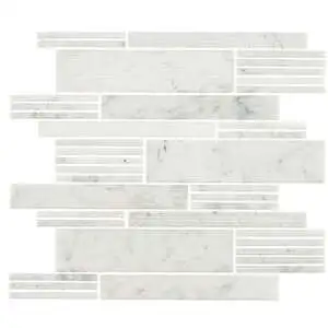Carrara White Modern Linear