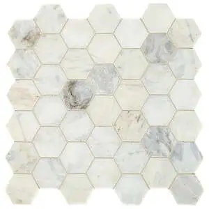 Daphne White Hexagon