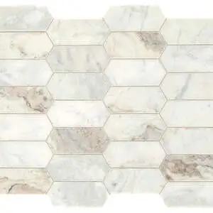 Daphne White Elongated Hexagon