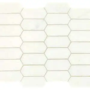 Thassos White Elongated Hexagon
