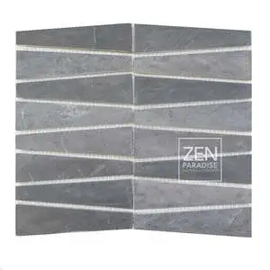 Zen Paradise ZPTP-002 Trapezoid Mosaic Dark Grey