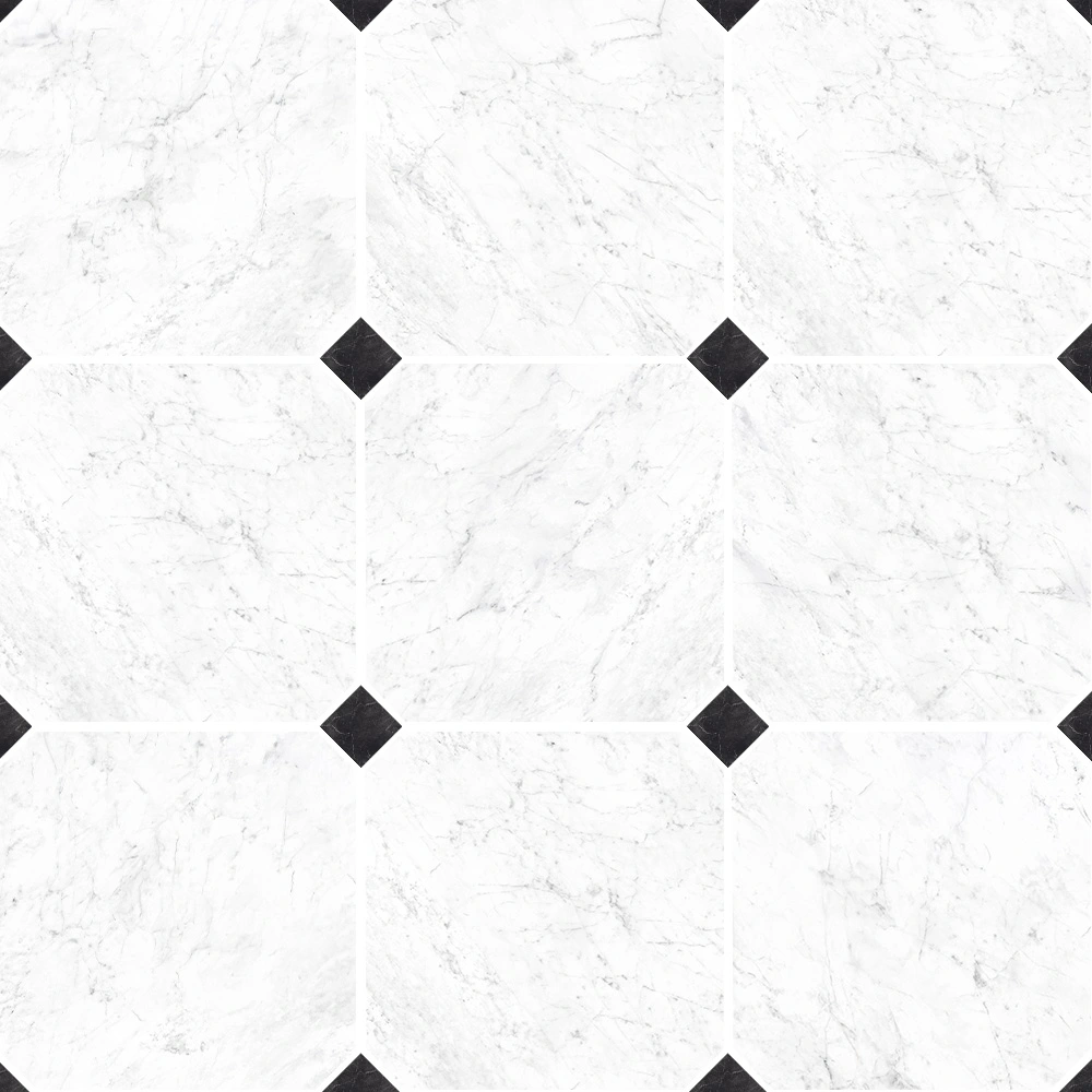 Chessboard Carrara Octagon
