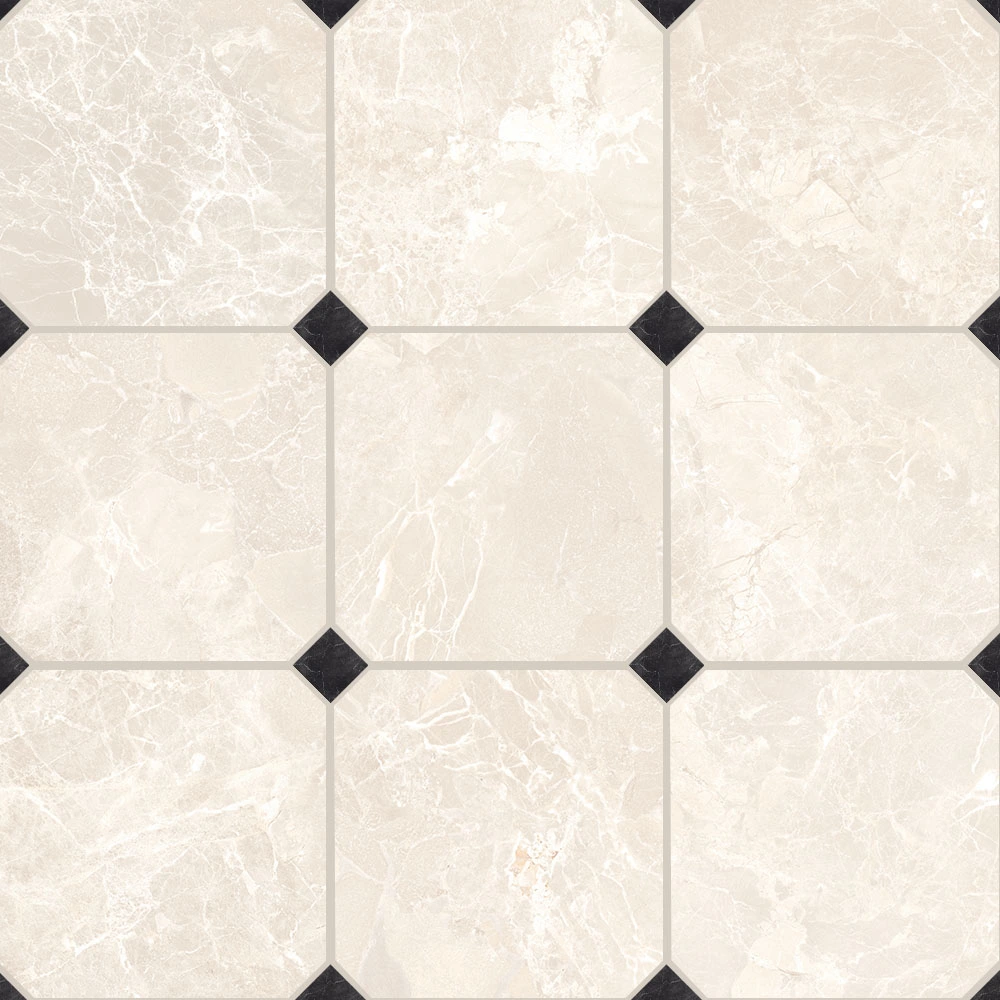 Chessboard Crema Octagon