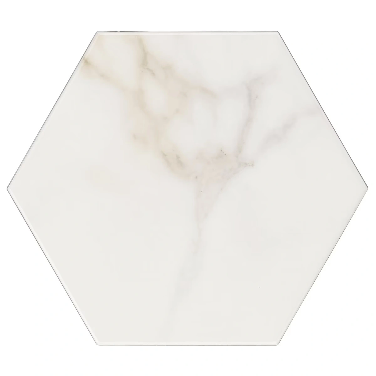 Ducale Calacatta 6" Hexagon Polished Porcelain Tile