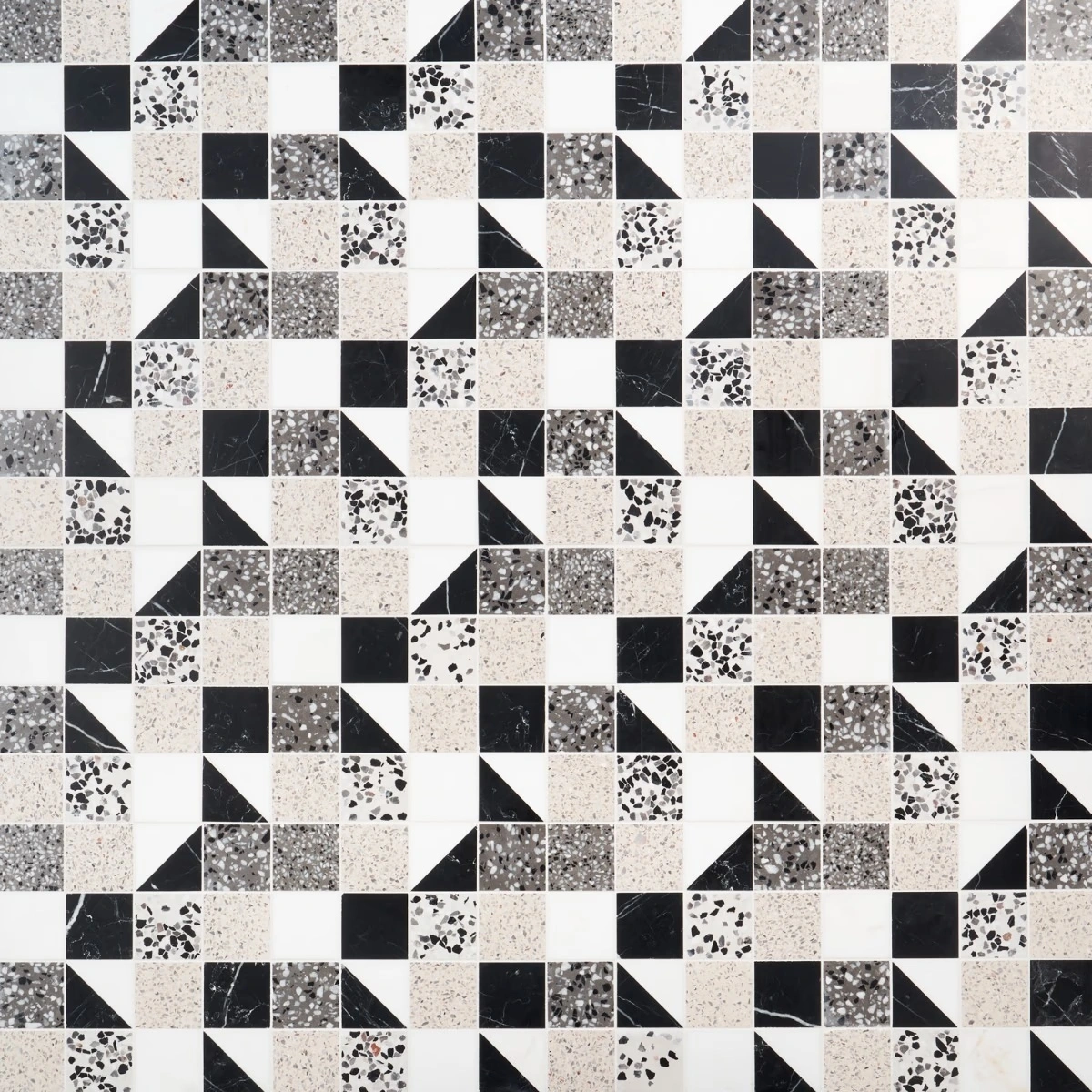 Elizabeth Sutton Terrazzi Pica Mixed Finish Marble + Terrazzo
