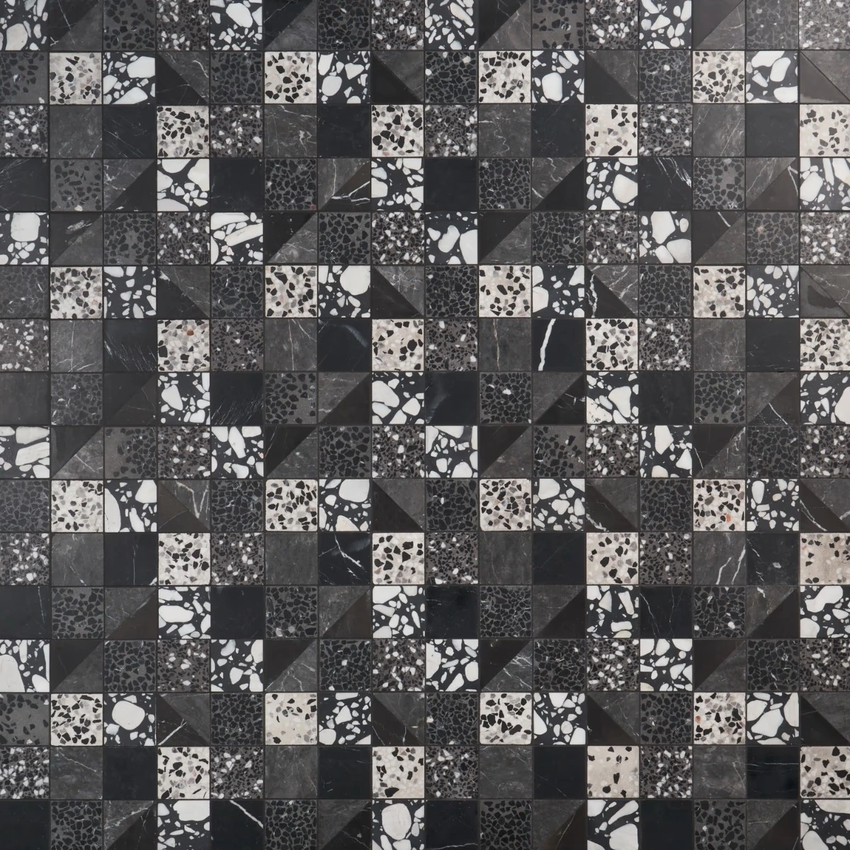 Elizabeth Sutton Terrazzi Raven Mixed Finish Marble + Terrazzo