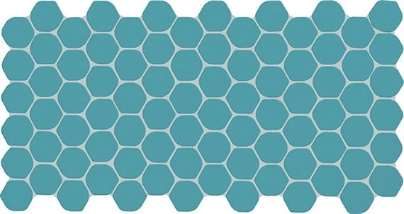 Ocean Blue Organic Hexagon Ocean Blue Organic Hexagon