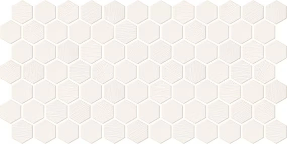 Arctic White Hexagon