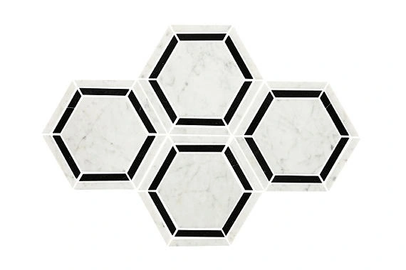 Black/White Hexagon Black/White Hexagon