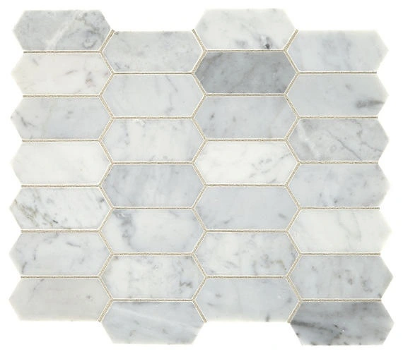 Carrara White Elongated Hexagon Carrara White Elongated Hexagon