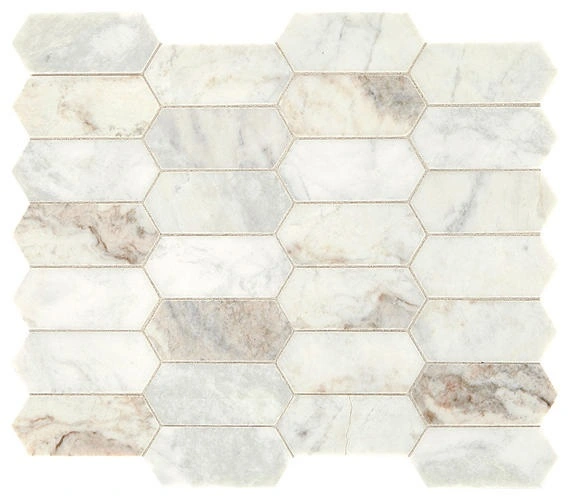 Daphne White Elongated Hexagon Daphne White Elongated Hexagon