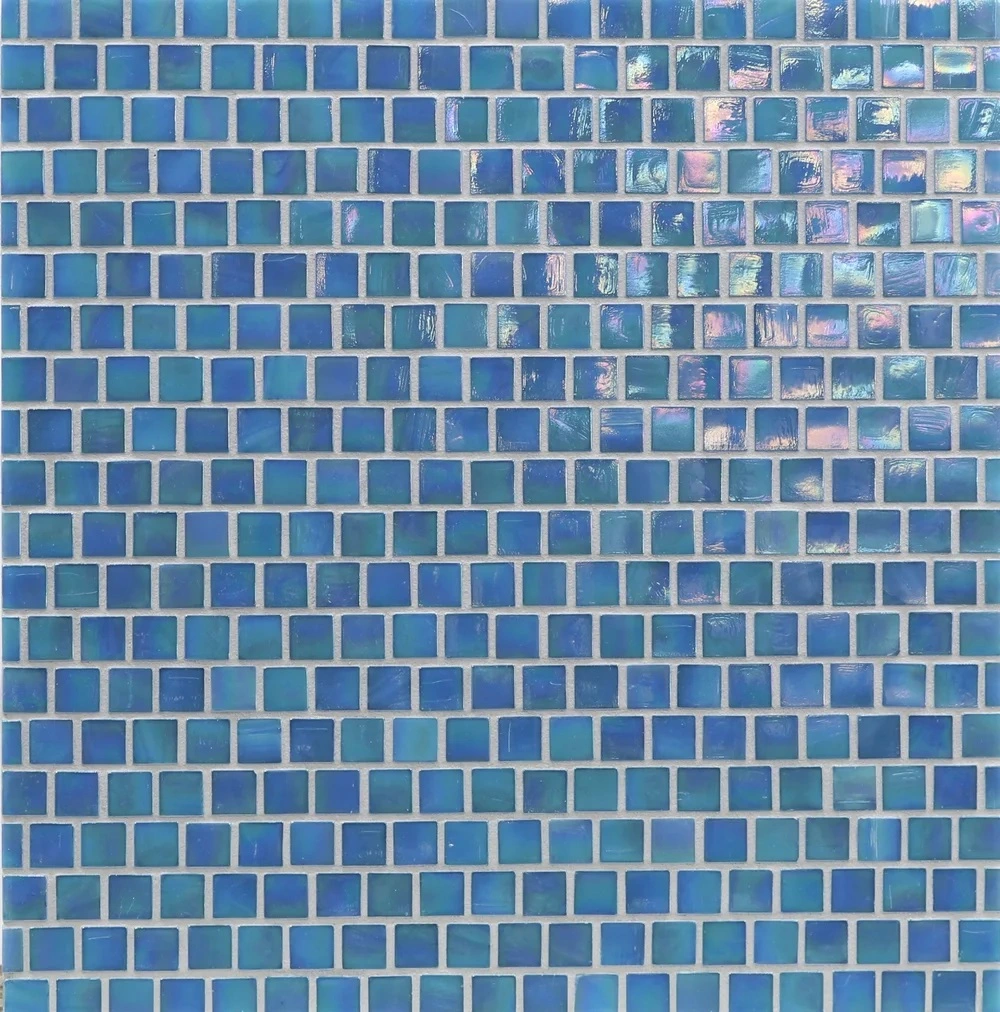 ELECTRIC BLUE - glass tile OPAL SOLIDS collection by Murrine Mosaics in ...