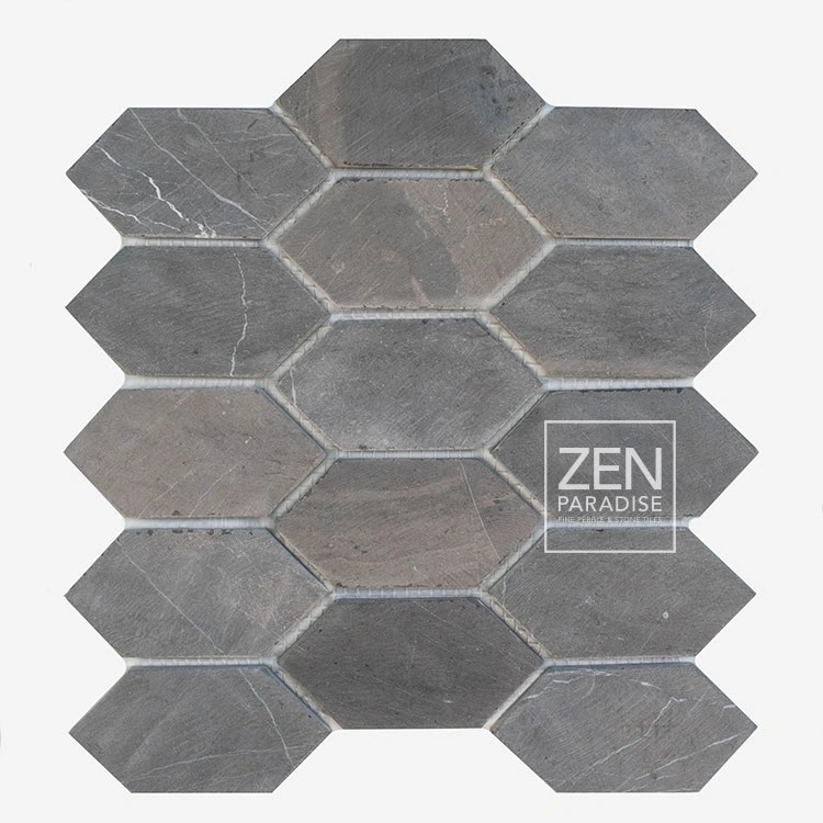 Zen Paradise ZPPF-002 Picket Mosaic Dark Grey