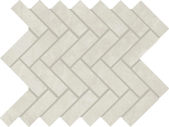 Heirloom White Herringbone