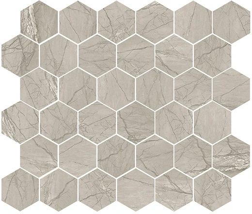 Taupe 2" Hexagon