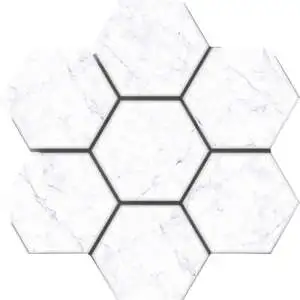 Carrara Hexagon Mosaic Satin