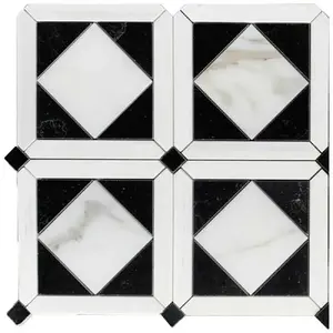 Nero Marquina + Calcatta Gold + Dolomite Honed