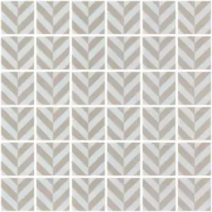Chevron Beige 2X2 Mosaic