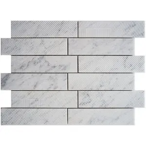 Carrara 2X8 Mosaic Matte