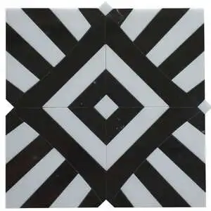 Thassos/Nero Polished