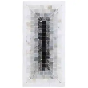 Imogen Grigio 4x9 Rectangle Marble Micro Mosaic Polished Marble