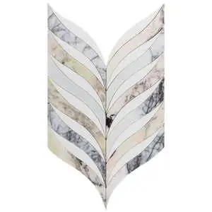 Jasmine Peach Lilac Polished Marble Mosaic Polished Marble