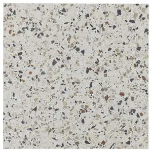 Kado Flakes Ice White Terrazzo Look Matte Porcelain Tile