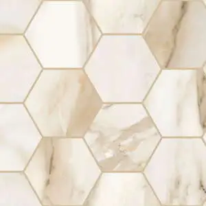Gold 4″ Hexagon Polished
