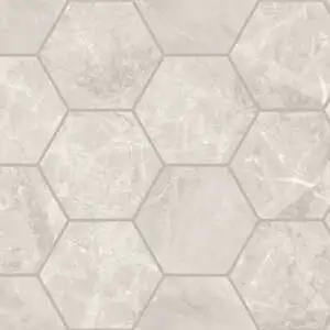 Silver 4″ Hexagon Polished