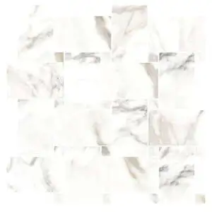 GreyBasketweave Mosaic Satin