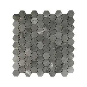Gris Naturalle Hexagon Mosaic Matte